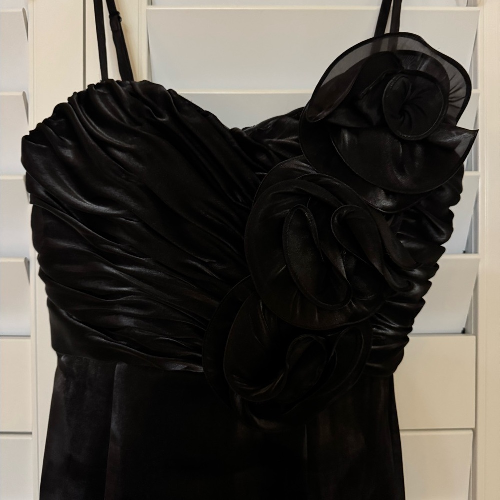 Aidan Mattox Organza Strapless Mini Black Dress Size: 6 NWT - Picture 8 of 14